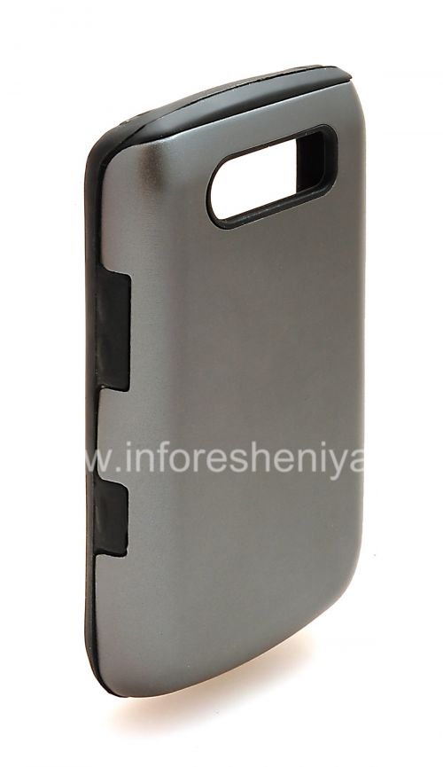 Photogallery for Etui en silicone avec boîtier en aluminium pour BlackBerry 9700/9780 Bold, Asphalte mouillé product