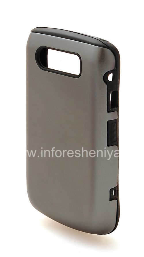 Photogallery for Etui en silicone avec boîtier en aluminium pour BlackBerry 9700/9780 Bold, Asphalte mouillé product