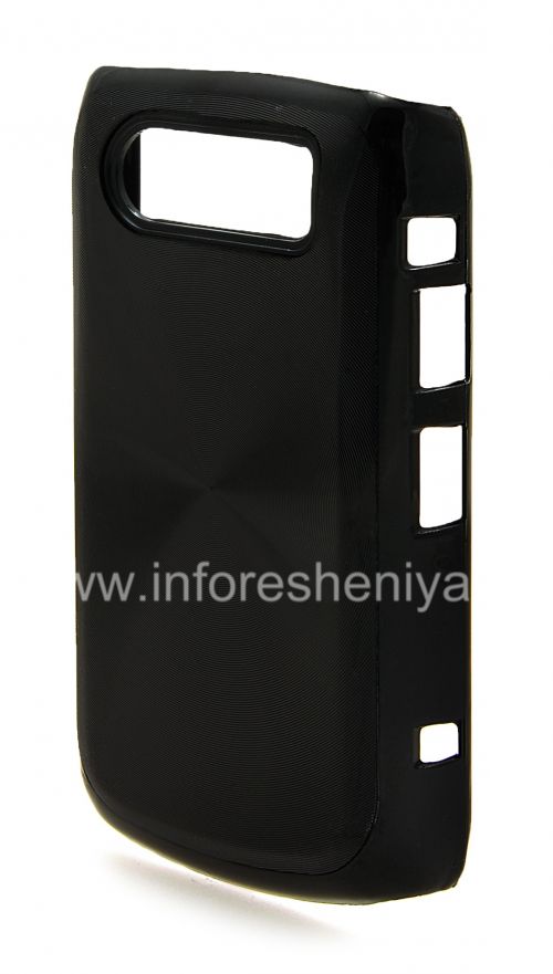 Photogallery for Kunststoffbeutel-Abdeckung mit Metalleinsatz &quot;CD&quot; für Blackberry 9700/9780 Bold, Schwarz product