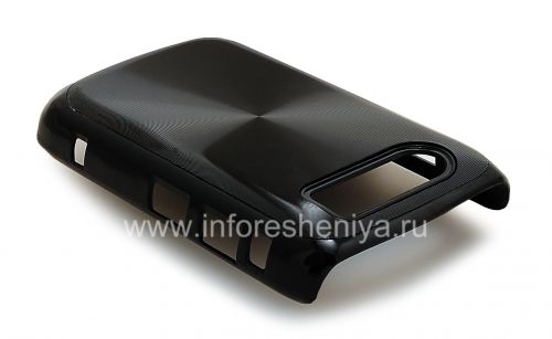Photogallery for Kunststoffbeutel-Abdeckung mit Metalleinsatz &quot;CD&quot; für Blackberry 9700/9780 Bold, Schwarz product