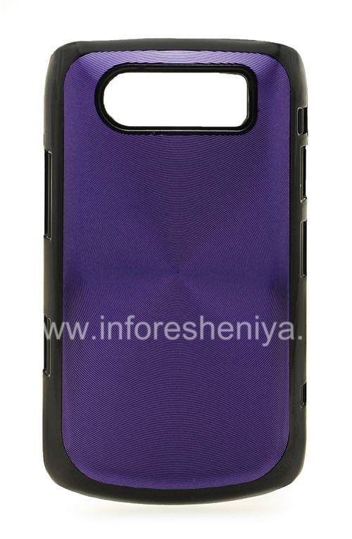 Photogallery for Kunststoffbeutel-Abdeckung mit Metalleinsatz &quot;CD&quot; für Blackberry 9700/9780 Bold, blau product
