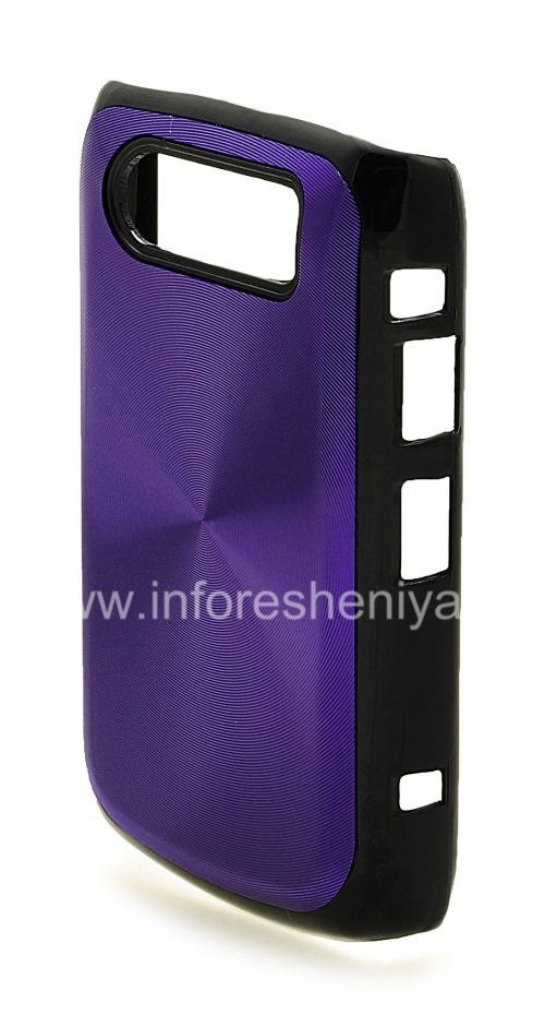 Photogallery for Kunststoffbeutel-Abdeckung mit Metalleinsatz &quot;CD&quot; für Blackberry 9700/9780 Bold, blau product