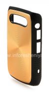 Photo 4 — Kasus plastik, tutup dengan logam "CD" masukkan untuk BlackBerry 9700 / 9780 Bold, emas