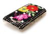 Photo 6 — Plastic bag-cover with rhinestones for BlackBerry 9700/9780 Bold, A series of "Butterfly" with flowers