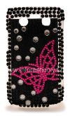 Photo 1 — Plastic bag-cover with rhinestones for BlackBerry 9700/9780 Bold, A series of "Butterfly"