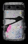Photo 1 — Plastic bag-cover with rhinestones for BlackBerry 9700/9780 Bold, A series of "Glamour"