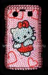 Photo 1 — Plastic bag-cover with rhinestones for BlackBerry 9700/9780 Bold, A series of "Hello Kitty" Pink