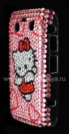 Photo 3 — Plastic bag-cover with rhinestones for BlackBerry 9700/9780 Bold, A series of "Hello Kitty" Pink