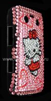 Photo 4 — Plastic bag-cover with rhinestones for BlackBerry 9700/9780 Bold, A series of "Hello Kitty" Pink