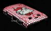 Photo 6 — Plastic bag-cover with rhinestones for BlackBerry 9700/9780 Bold, A series of "Hello Kitty" Pink