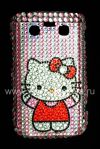 Photo 7 — Plastic bag-cover with rhinestones for BlackBerry 9700/9780 Bold, A series of "Hello Kitty" Pink