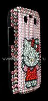 Photo 9 — Plastic bag-cover with rhinestones for BlackBerry 9700/9780 Bold, A series of "Hello Kitty" Pink