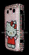 Photo 10 — Plastic bag-cover with rhinestones for BlackBerry 9700/9780 Bold, A series of "Hello Kitty" Pink