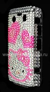 Photo 15 — Plastic bag-cover with rhinestones for BlackBerry 9700/9780 Bold, A series of "Hello Kitty" Pink