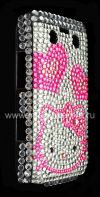 Photo 16 — Plastic bag-cover with rhinestones for BlackBerry 9700/9780 Bold, A series of "Hello Kitty" Pink