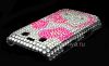 Photo 17 — Plastic bag-cover with rhinestones for BlackBerry 9700/9780 Bold, A series of "Hello Kitty" Pink