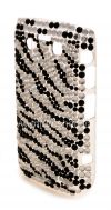 Photo 3 — Plastic bag-cover with rhinestones for BlackBerry 9700/9780 Bold, A series of "Zebra"