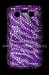Photo 7 — Plastic bag-cover with rhinestones for BlackBerry 9700/9780 Bold, A series of "Zebra"