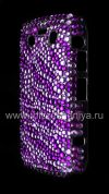 Photo 9 — Plastic bag-cover with rhinestones for BlackBerry 9700/9780 Bold, A series of "Zebra"