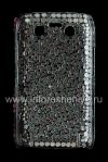 Photo 14 — Plastic bag-cover with rhinestones for BlackBerry 9700/9780 Bold, A series of "Zebra"