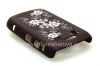 Photo 6 — Plastic bag-cap with laser engraved for BlackBerry 9700/9780 Bold, Brown, Small flowers