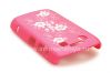 Photo 5 — Plastic bag-cap with laser engraved for BlackBerry 9700/9780 Bold, Pink, small flowers