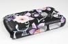 Photo 2 — Plastic bag-cover "Ornament" for BlackBerry 9700/9780 Bold, A series of "Flowers," Black