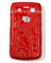 Photo 1 — Plastic bag-cover "Ornament" for BlackBerry 9700/9780 Bold, A series of "Grapevine", Red
