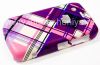 Photo 3 — Plastic bag-cover "Ornament" for BlackBerry 9700/9780 Bold, A series of "Scottish print" Purple / Pink