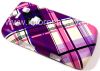 Photo 4 — Plastic bag-cover "Ornament" for BlackBerry 9700/9780 Bold, A series of "Scottish print" Purple / Pink