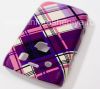 Photo 6 — Plastic bag-cover "Ornament" for BlackBerry 9700/9780 Bold, A series of "Scottish print" Purple / Pink
