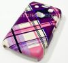 Photo 7 — Plastic bag-cover "Ornament" for BlackBerry 9700/9780 Bold, A series of "Scottish print" Purple / Pink