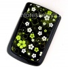 Photo 1 — Eksklusif Kembali Cover untuk BlackBerry 9700 / 9780 Bold, Seri "pola Flower", Black / Hijau