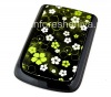 Photo 3 — Exclusive Couverture arrière pour BlackBerry 9700/9780 Bold, Série "motifs de fleurs", Noir / Vert