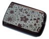 Photo 2 — Exclusive Back Cover for BlackBerry 9700/9780 Bold, Series "Flower patterns", Brown / White Sparkling