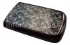 Photo 2 — Eksklusif Kembali Cover untuk BlackBerry 9700 / 9780 Bold, Seri "pola Flower", Brown / Putih Sparkling