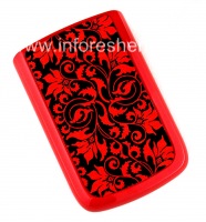 Exclusive Couverture arrière pour BlackBerry 9700/9780 Bold, Série "Flower pattern" Rouge