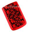Photo 1 — Exklusive Schutzhülle für Blackberry 9700/9780 Bold, Series "Blumenmuster" Red