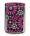 Photo 1 — Exclusive Couverture arrière pour BlackBerry 9700/9780 Bold, Avec paillettes et de strass, fleurs