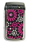 Photo 3 — BlackBerry 9700 / 9780 Bold জন্য এক্সক্লুসিভ পিছনে, sequins এবং হীরা, ফুল দিয়ে