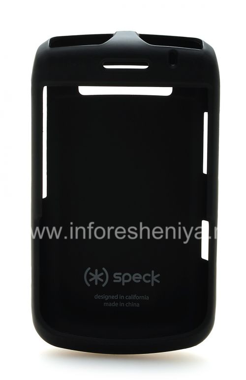 Photogallery for कपड़े के साथ फर्म प्लास्टिक कवर ब्लैकबेरी 9700/9780 Bold के लिए फिट केस डालने Speck, काला / सफेद product