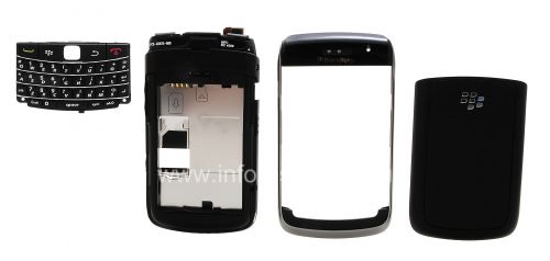 Photogallery for Original-Gehäuse für Blackberry 9700 Bold, Black (Schwarz) product