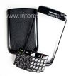 Photo 1 — Color Case for BlackBerry 9700/9780 Bold, Black glossy cover, "leather"