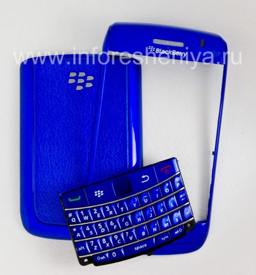 Photogallery for BlackBerry 9700 / 9780 Bold জন্য রঙিন মন্ত্রিসভা, নীল চকচকে, কভার &quot;ত্বক&quot; product