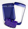 Photo 1 — Farben-Fall für Blackberry 9700/9780 Bold, Dark Blue Sparkling, Abdeckung "Haut"
