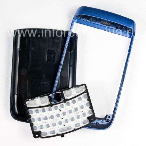 Photogallery for BlackBerry 9700 / 9780 Bold জন্য রঙিন মন্ত্রিসভা, ঝিলিমিলি নীল-ধূসর, &quot;ত্বক&quot; আবরণ product