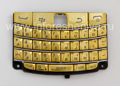 Photogallery for BlackBerry 9700 / 9780 Bold জন্য রঙিন মন্ত্রিসভা, গোল্ডেন চকচকে, ধাতব কভার product