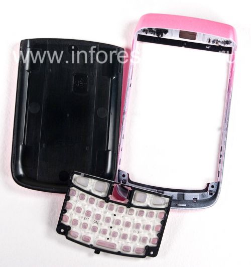 Photogallery for BlackBerry 9700 / 9780 Bold জন্য রঙিন মন্ত্রিসভা, ঝিলিমিলি গোলাপী, কভার &quot;ত্বক&quot; product