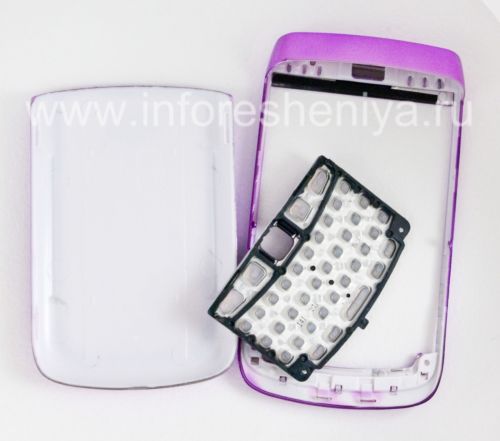 Photogallery for BlackBerry 9700 / 9780 Bold জন্য রঙিন মন্ত্রিসভা, বেগুনি চকচকে, ক্যাপ &quot;স্কিন&quot; product
