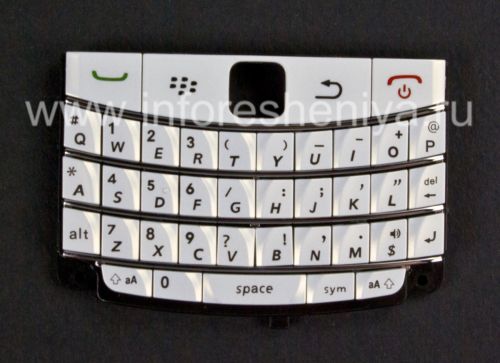 Photogallery for BlackBerry 9700 / 9780 Bold জন্য রঙিন মন্ত্রিসভা, পার্ল হোয়াইট ঝিলিমিলি, কভার &quot;ত্বক&quot; product